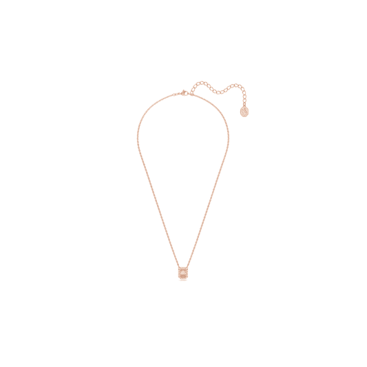 MILLENIA OCTOGONAL ROSE GOLD PINK CRYSTAL NECKLACE