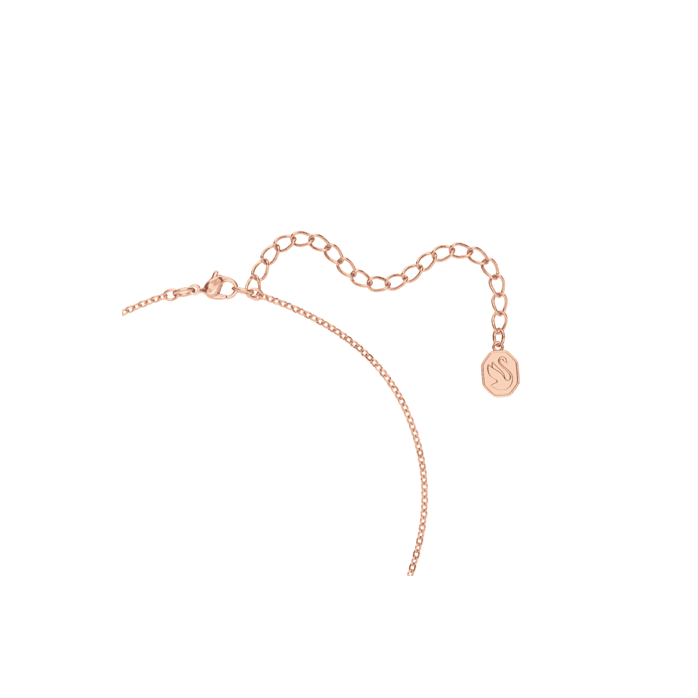 MILLENIA OCTOGONAL ROSE GOLD PINK CRYSTAL NECKLACE