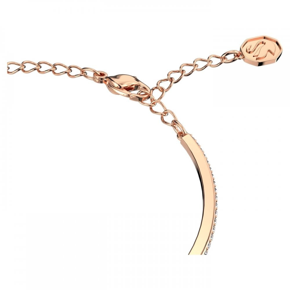 MILLENIA ROSE GOLD OCTAGONAL PINK CRYSTAL BANGLE