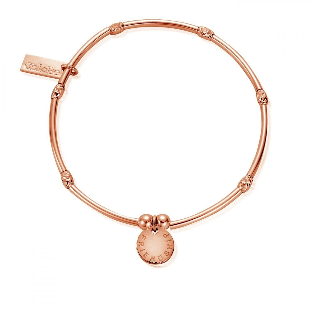 MINI NOODLE SPARKLE RICE FRIENDSHIP DISC BRACELET
