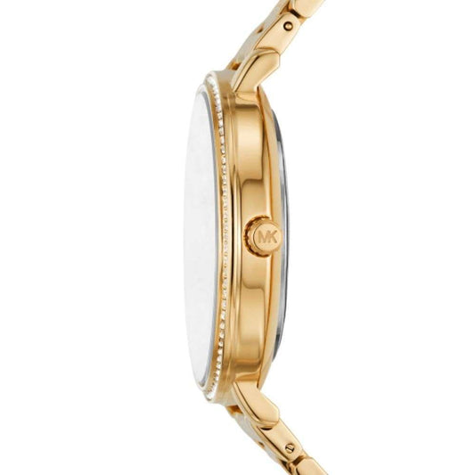 Michael Kors Pyper MK Dial Ladies Gold Stainless Steel Watch