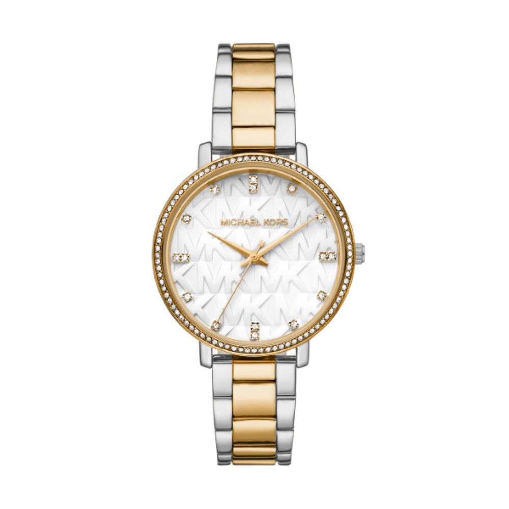 Michael Kors Pyper MK Dial Ladies Tow-Tone Stainless Steel Watch