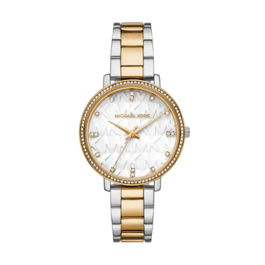Michael Kors Pyper MK Dial Ladies Tow-Tone Stainless Steel Watch