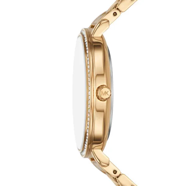 Michael Kors Pyper MK Dial Ladies Gold Stainless Steel Watch