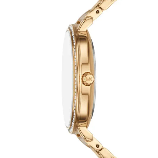 Michael Kors Pyper MK Dial Ladies Gold Stainless Steel Watch