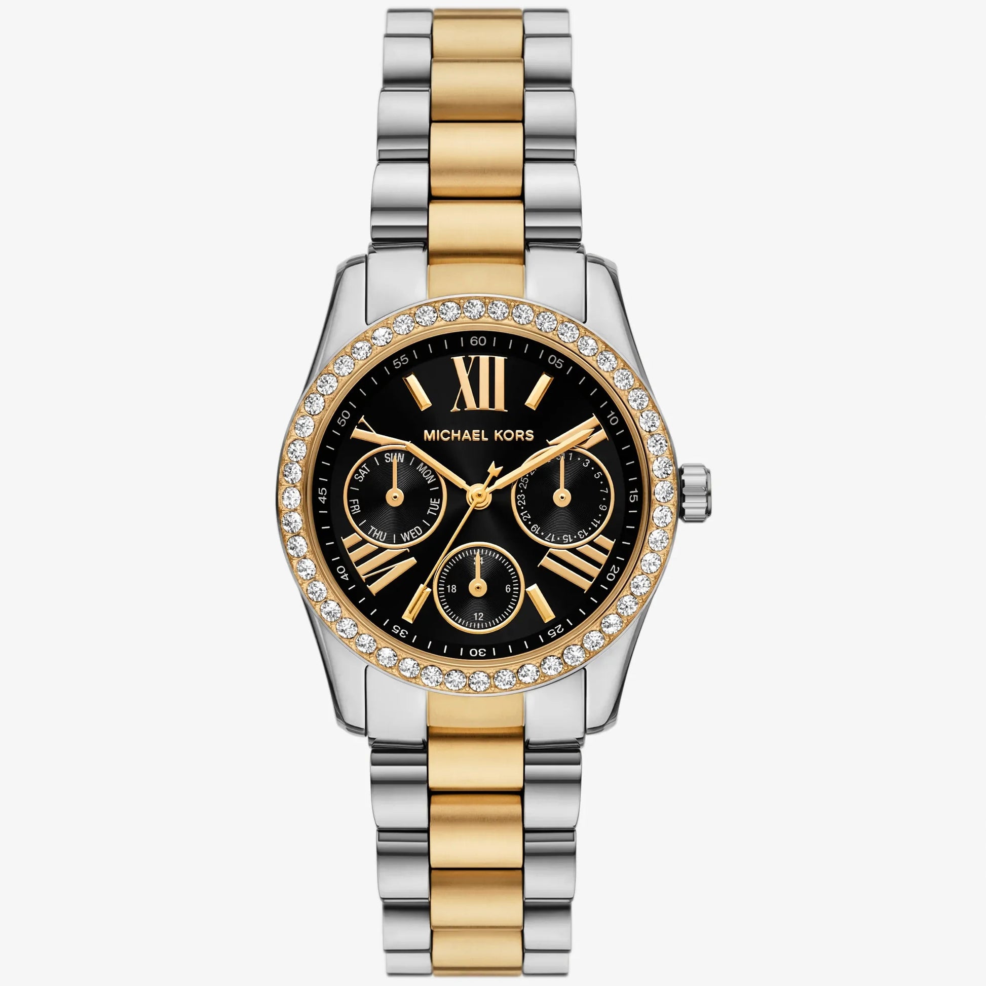 MINI LEXINGTON PAVE LADIES TWO-TONED MICHAEL KORS WATCH