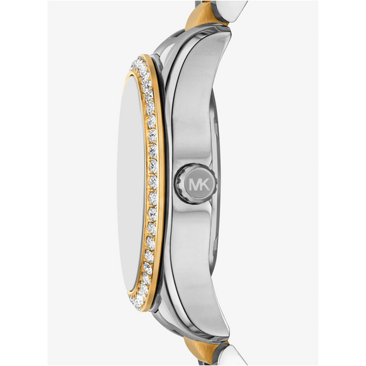 MINI LEXINGTON PAVE LADIES TWO-TONED MICHAEL KORS WATCH