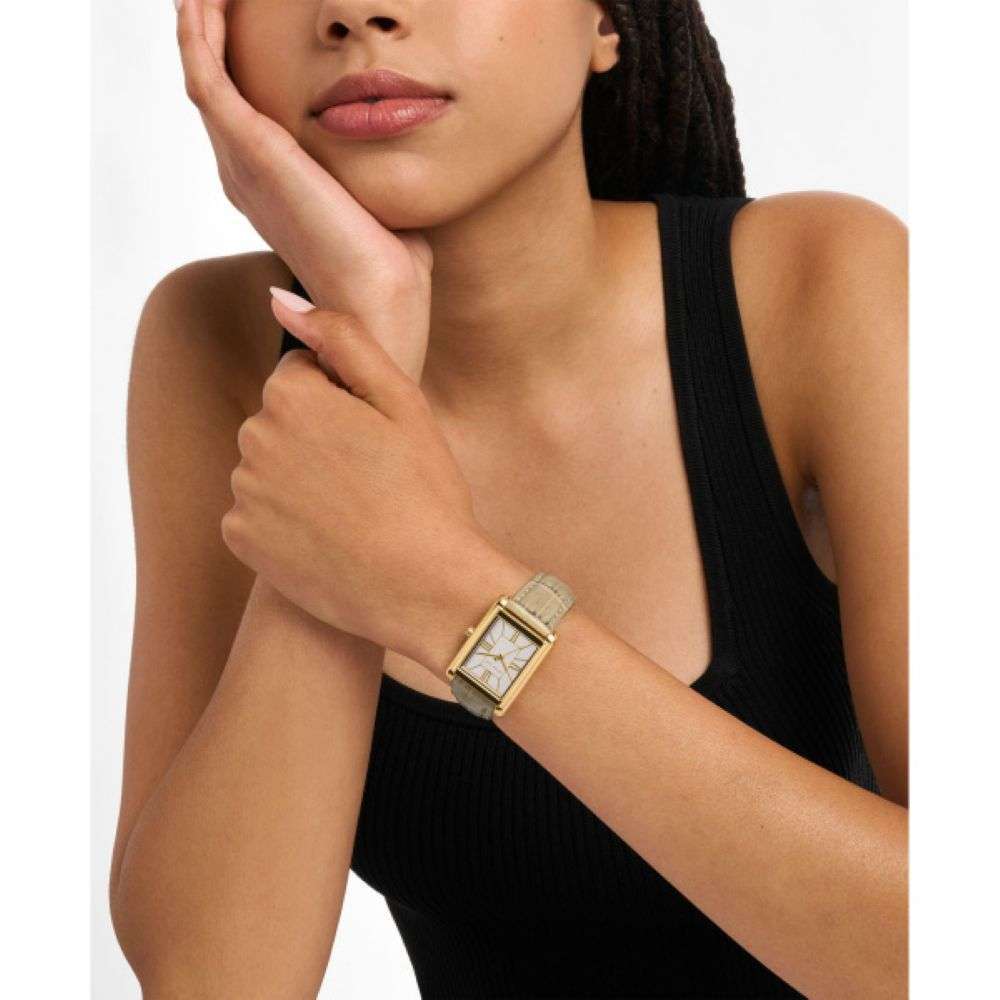 Michael Kors Essex Ladies Nude Leather Watch