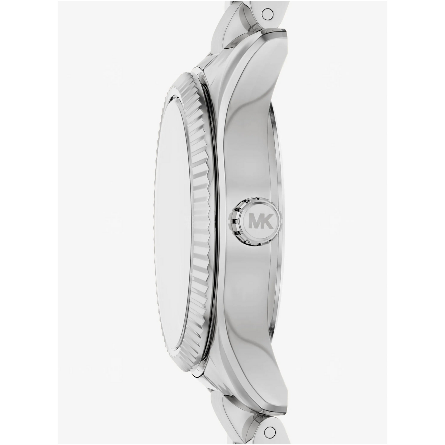 MK LEXINGTON PINK DIAL LADIES STAINLESS STEEL WATCH