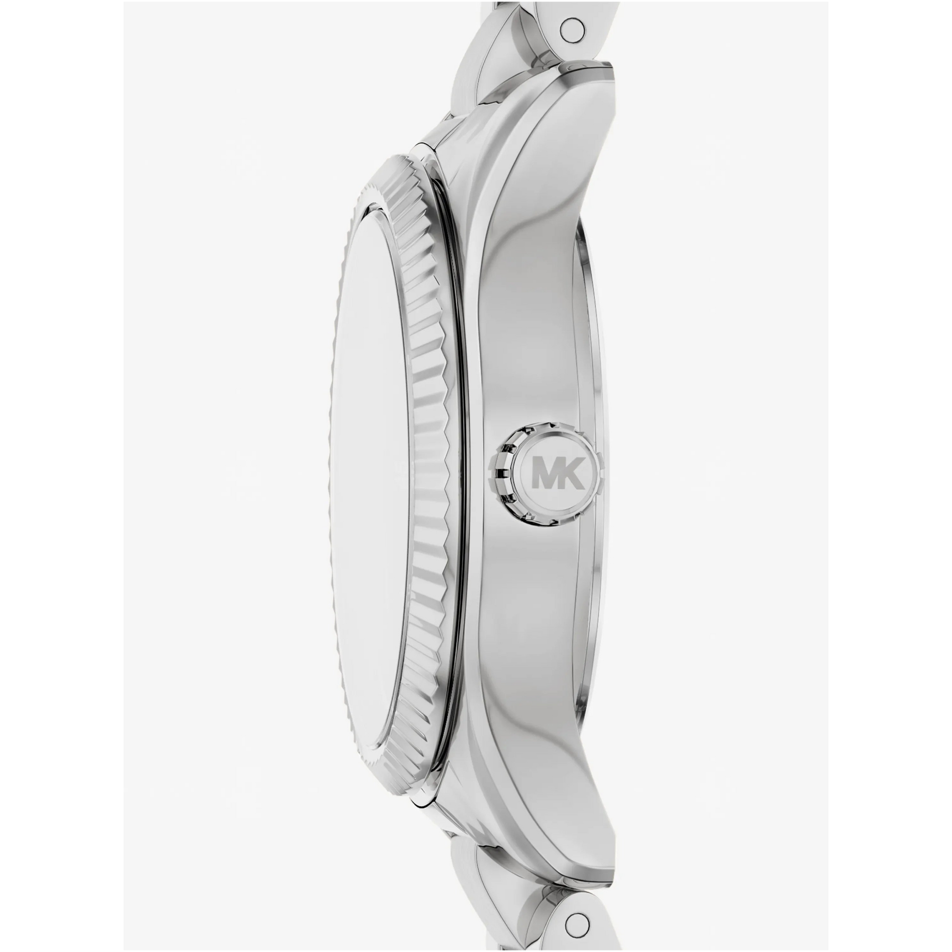 MK LEXINGTON PINK DIAL LADIES STAINLESS STEEL WATCH