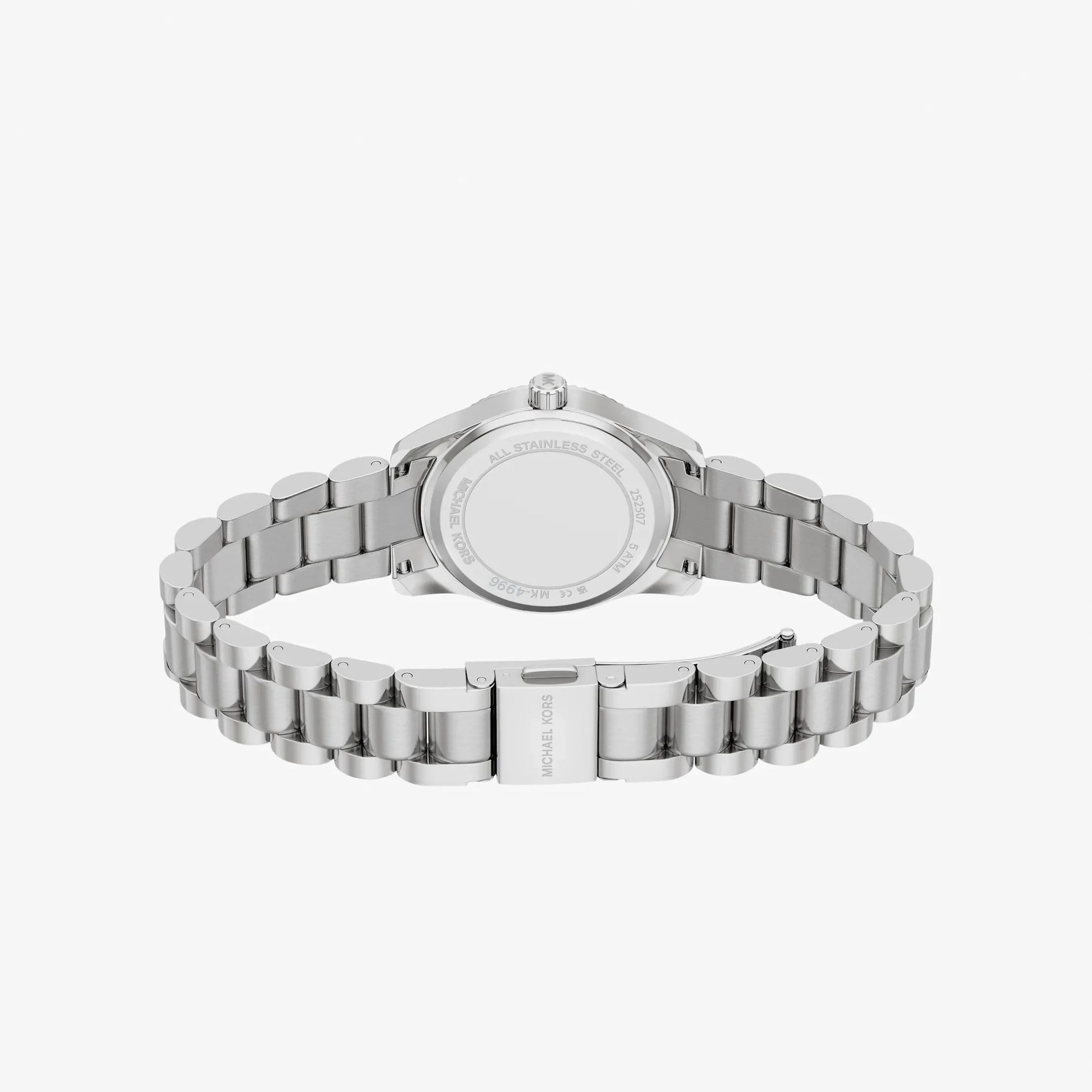 MK LEXINGTON PINK DIAL LADIES STAINLESS STEEL WATCH