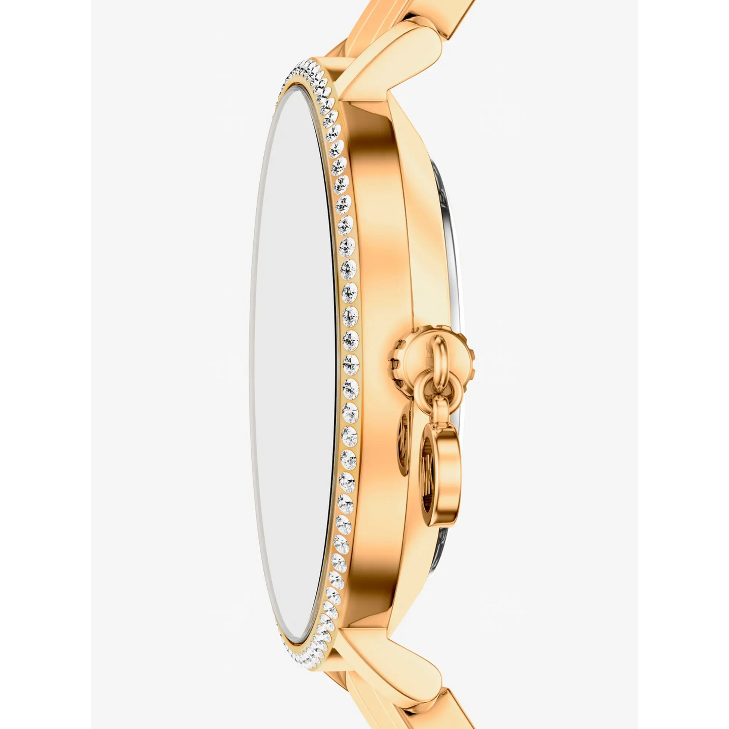MK MINI PYPER PAVE LADIES GOLD STAINLESS STEEL WATCH