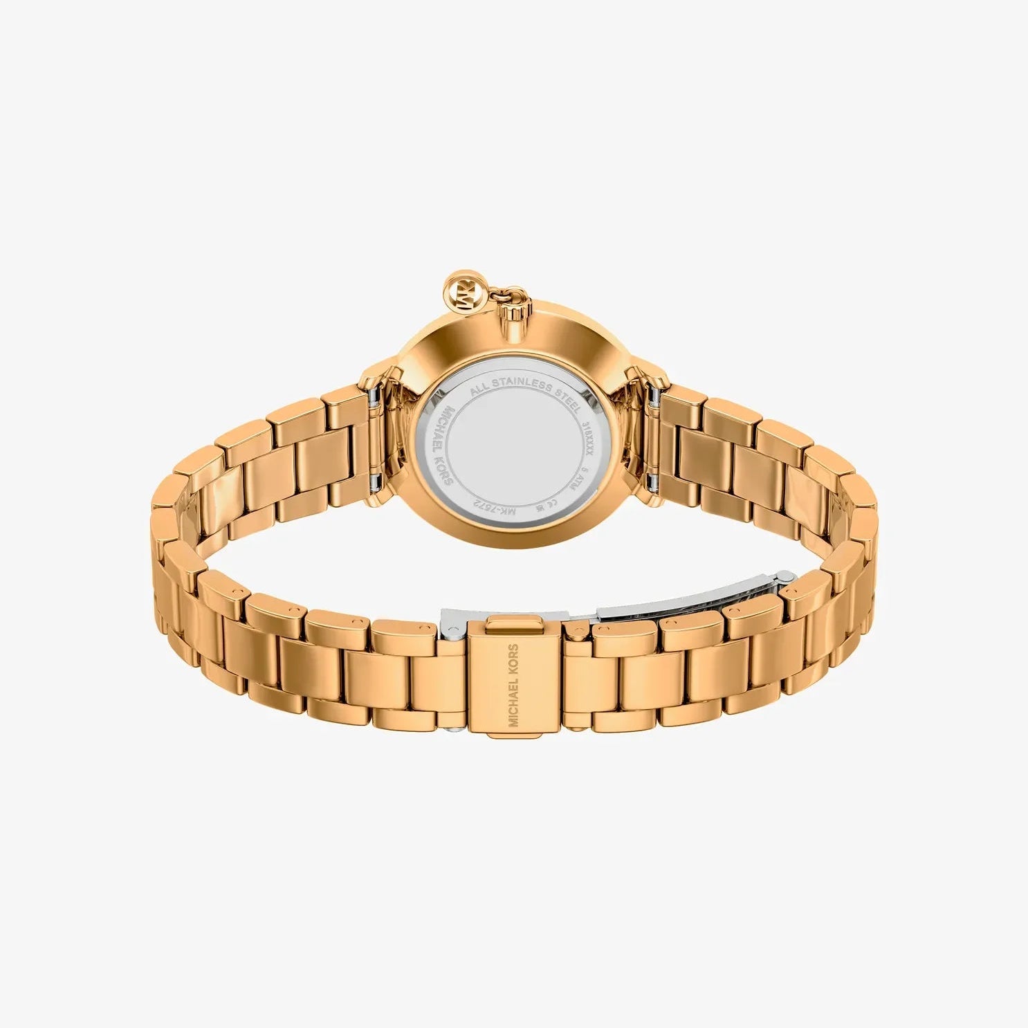 MK MINI PYPER PAVE LADIES GOLD STAINLESS STEEL WATCH
