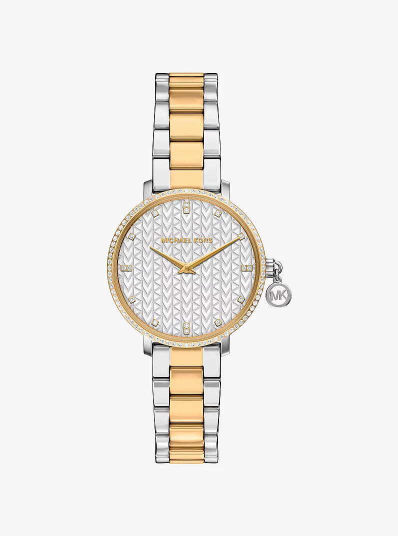 MK PYPER LADIES TWO-TONED STAINLESS STEEL WATCH