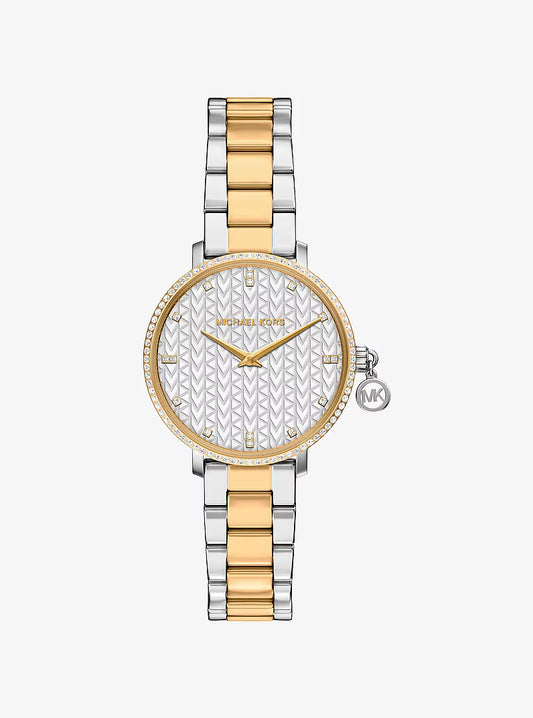 MK PYPER LADIES TWO-TONED STAINLESS STEEL WATCH