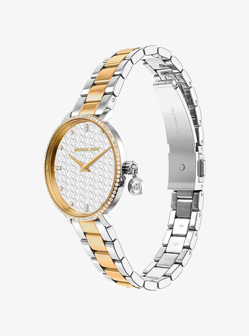 MK PYPER LADIES TWO-TONED STAINLESS STEEL WATCH