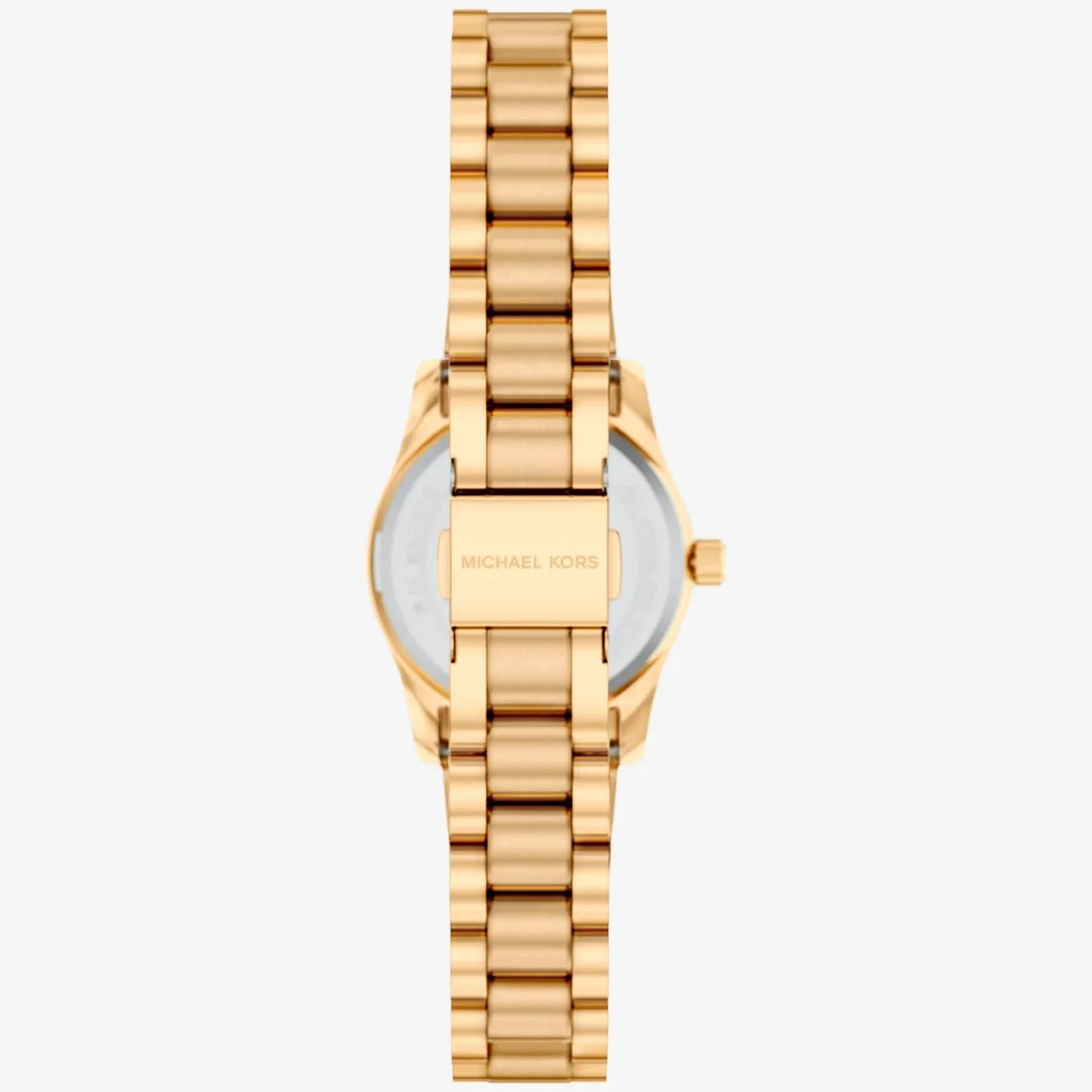 MK LEXINGTON BROWN DIAL LADIES GOLD STAINLESS STEEL WATCH