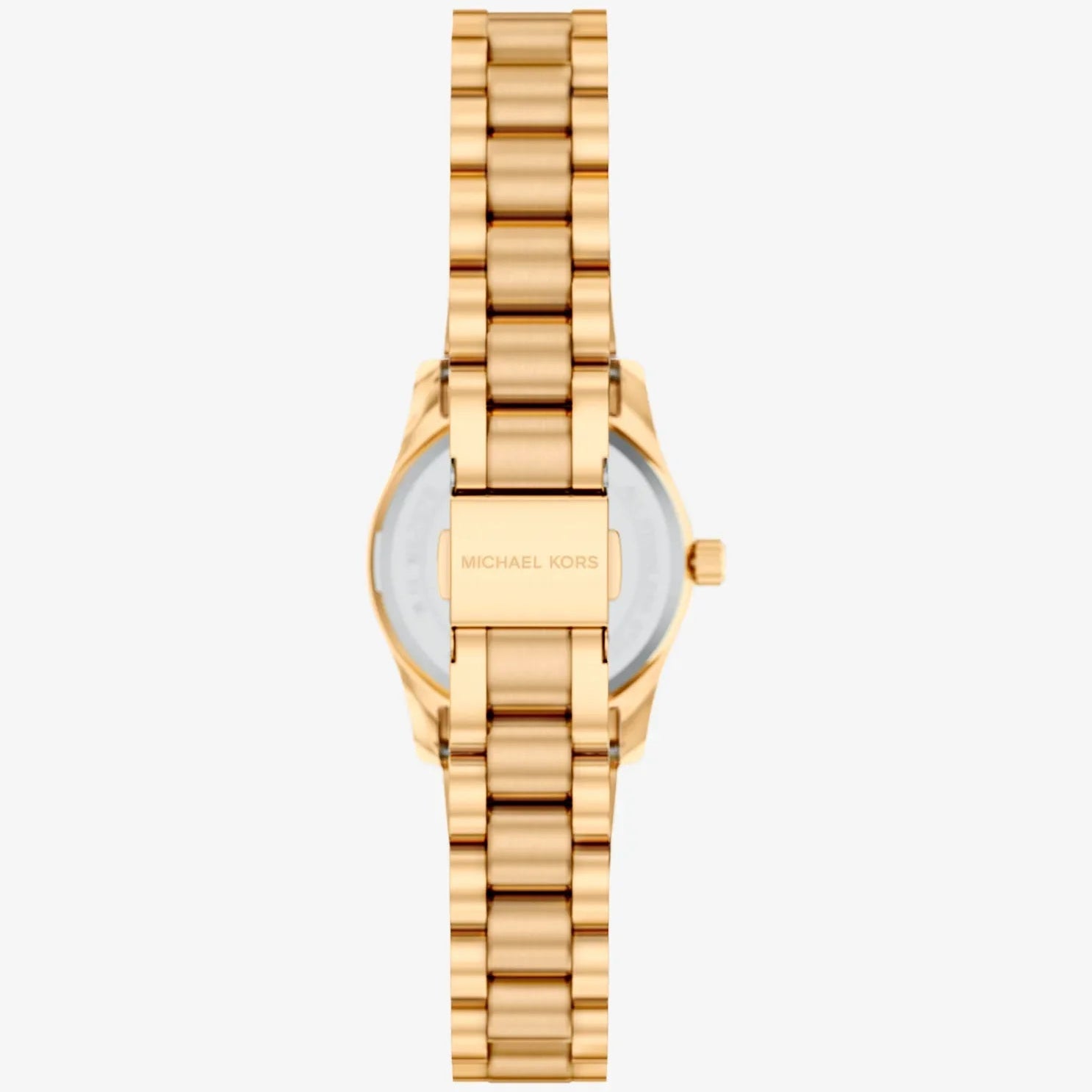 MK LEXINGTON BROWN DIAL LADIES GOLD STAINLESS STEEL WATCH