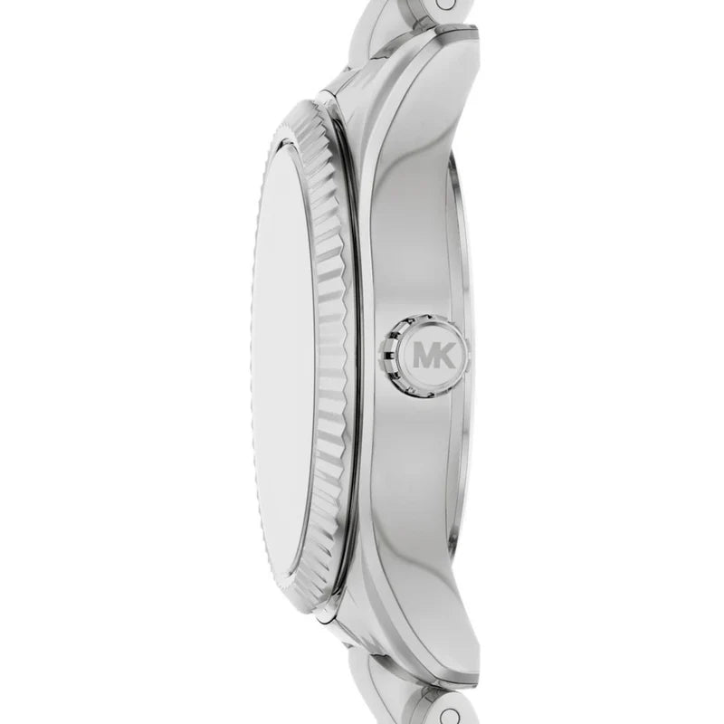 MK LEXINGTON PETITE GREEN DIAL LADIES STAINLESS STEEL WATCH