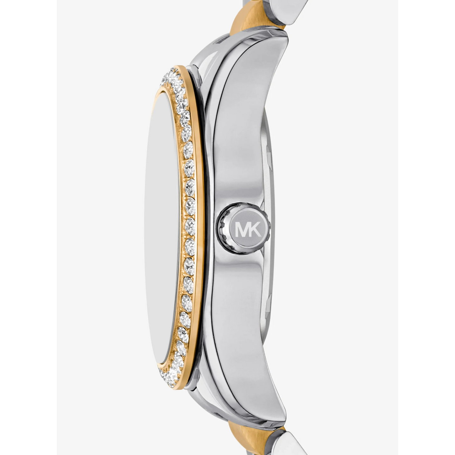 Michael Kors Lexington Pavé Light Green Dial Ladies Two-Tone Watch