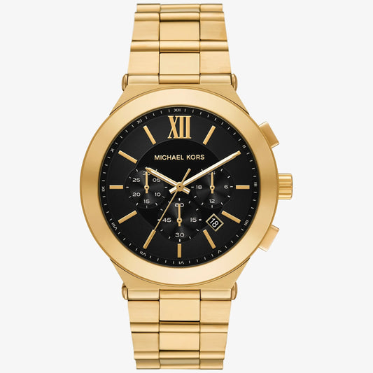 OVERSIZED BILLIE GENTS GOLD STAINLESS STEEL MICHAEL KORS WATCH