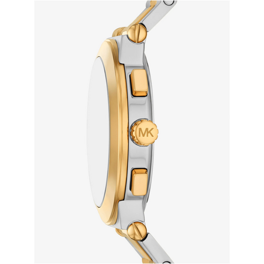 OVERSIZED BILLIE GENTS TWO-TONED STAINESS STEEL MICHAEL KORS WATCH