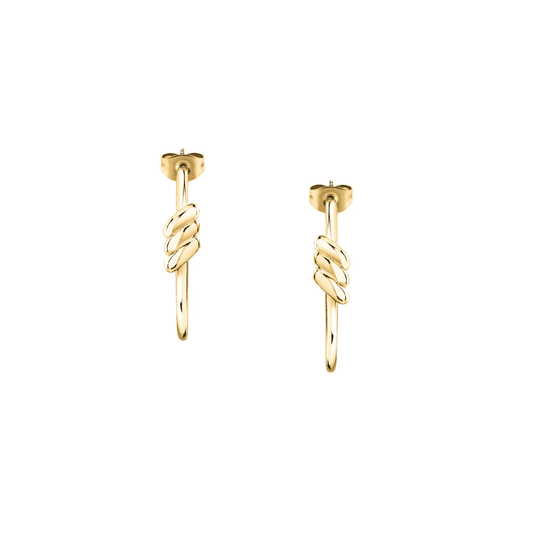 MORELLATO 18k GOLD PLATED TORCHON ∅24MM HOOP EARRINGS