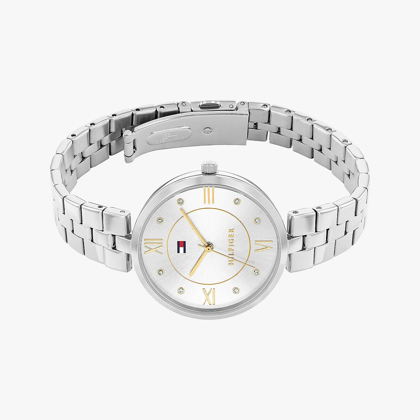 TOMMY HILFIGER LADIES STAINLESS STEEL WATCH
