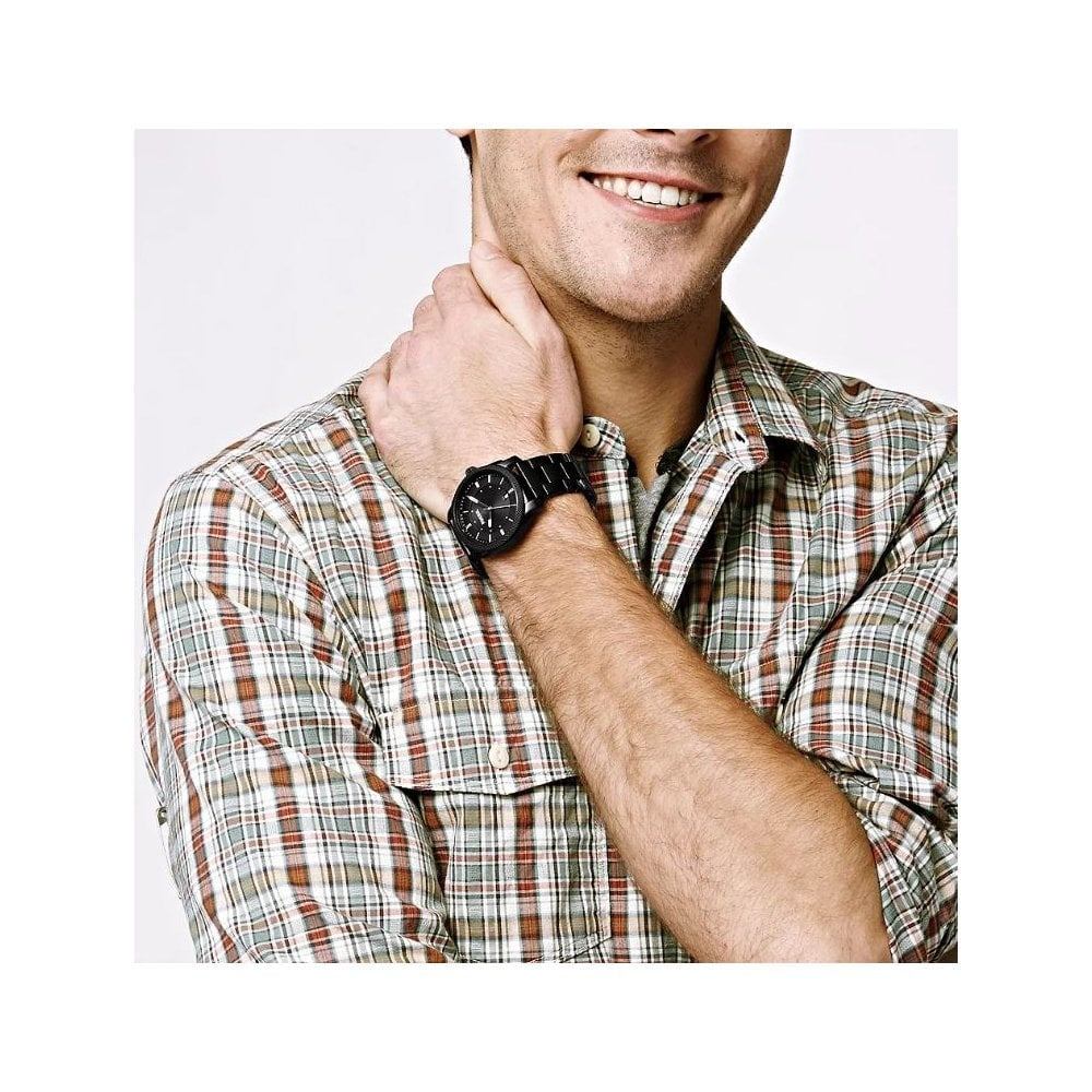 Machine Black, Gents Stainless Steel Watch