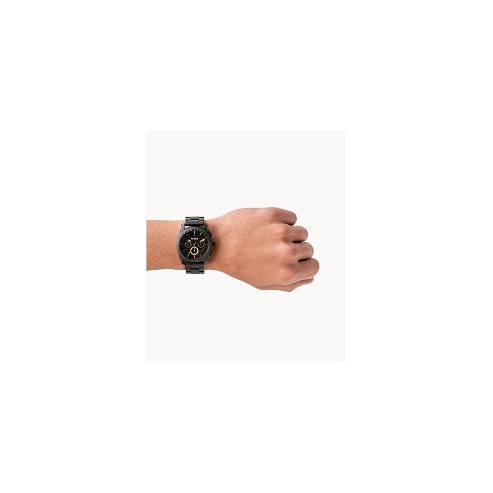 Machine Mid-Size Chronograph Black Stainless Steel Watch