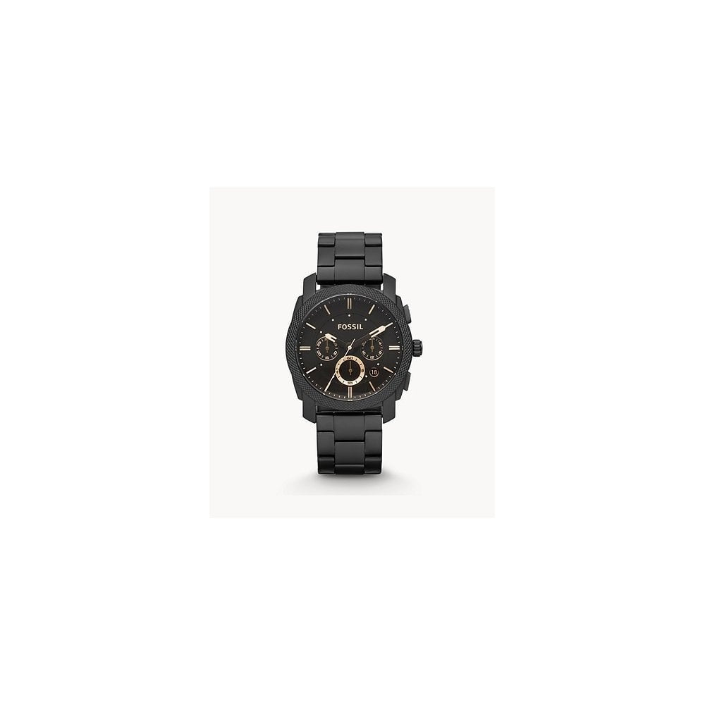 Machine Mid-Size Chronograph Black Stainless Steel Watch