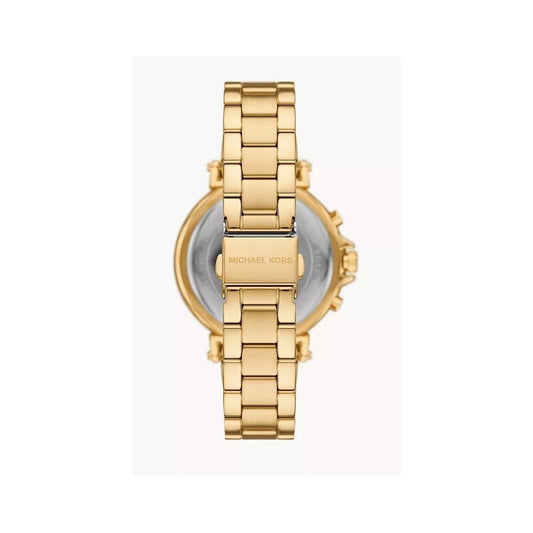 Maren, Oversized Chronograph Ladies Gold Stainless Steel Watch