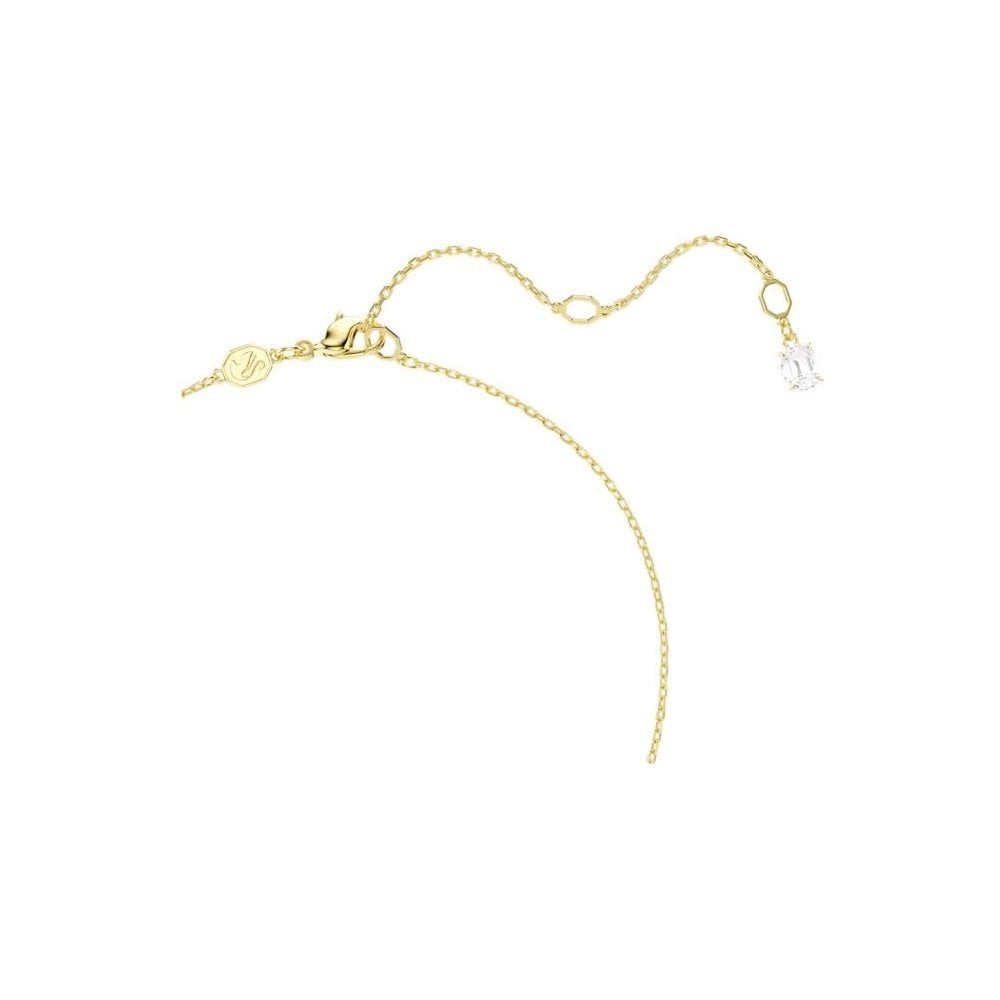 Mesmera Attract necklace Heart, White, Gold-tone plated
