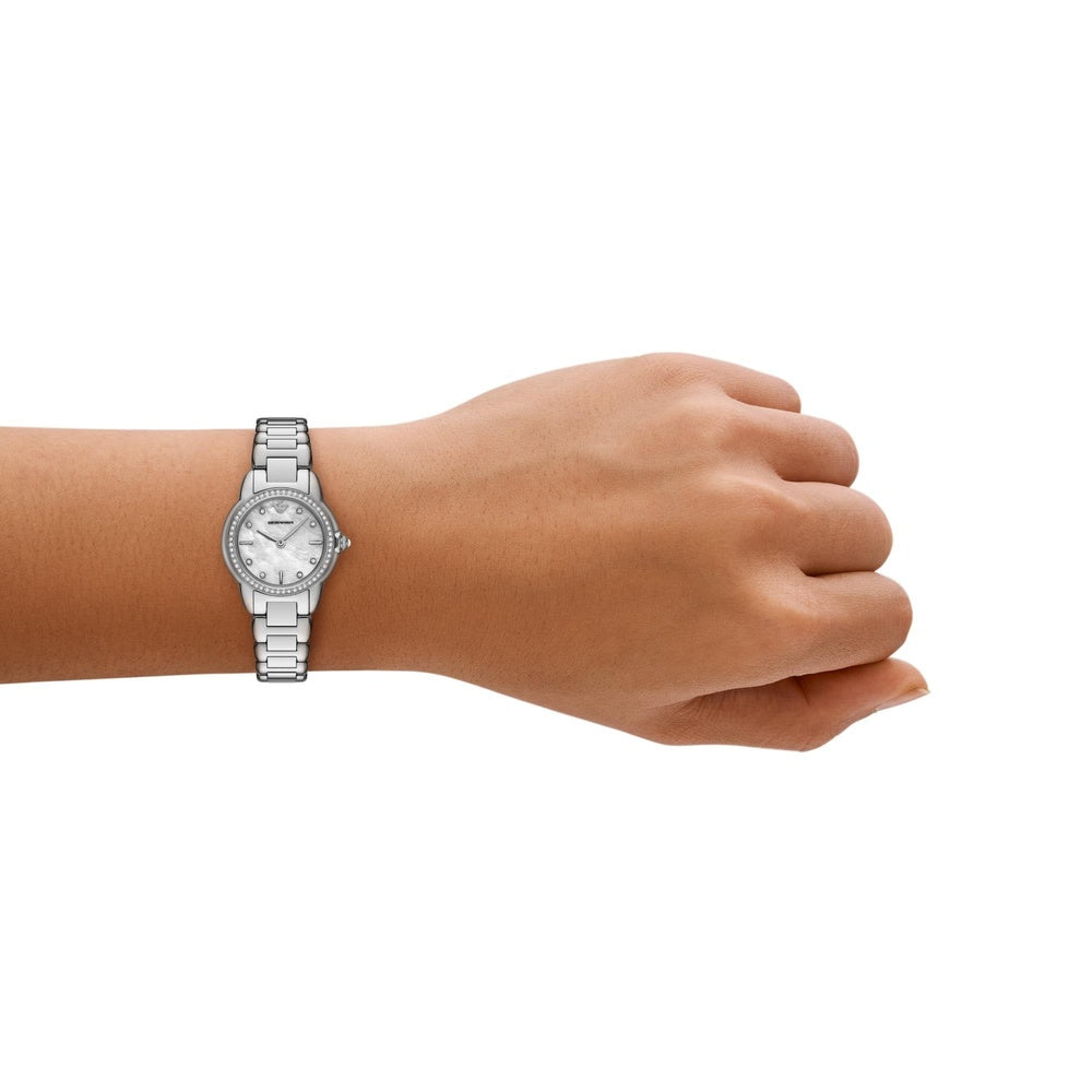 Mia, Mother of Pearl Dial, Ladies Stainless Steel Watch