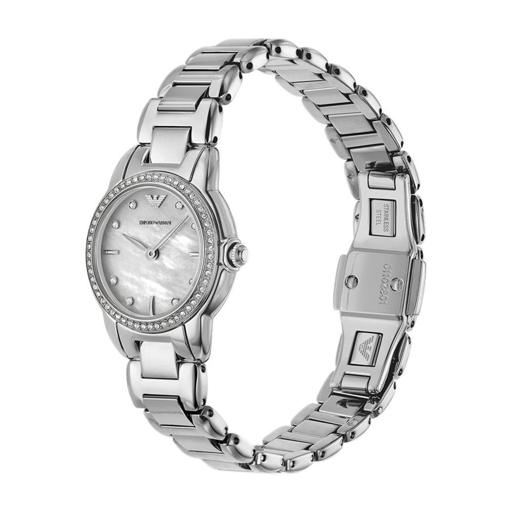 Mia, Mother of Pearl Dial, Ladies Stainless Steel Watch