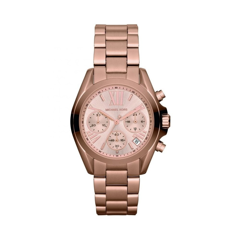 Michael Kors Bradshaw Rose-Gold Toned Chronograph watch