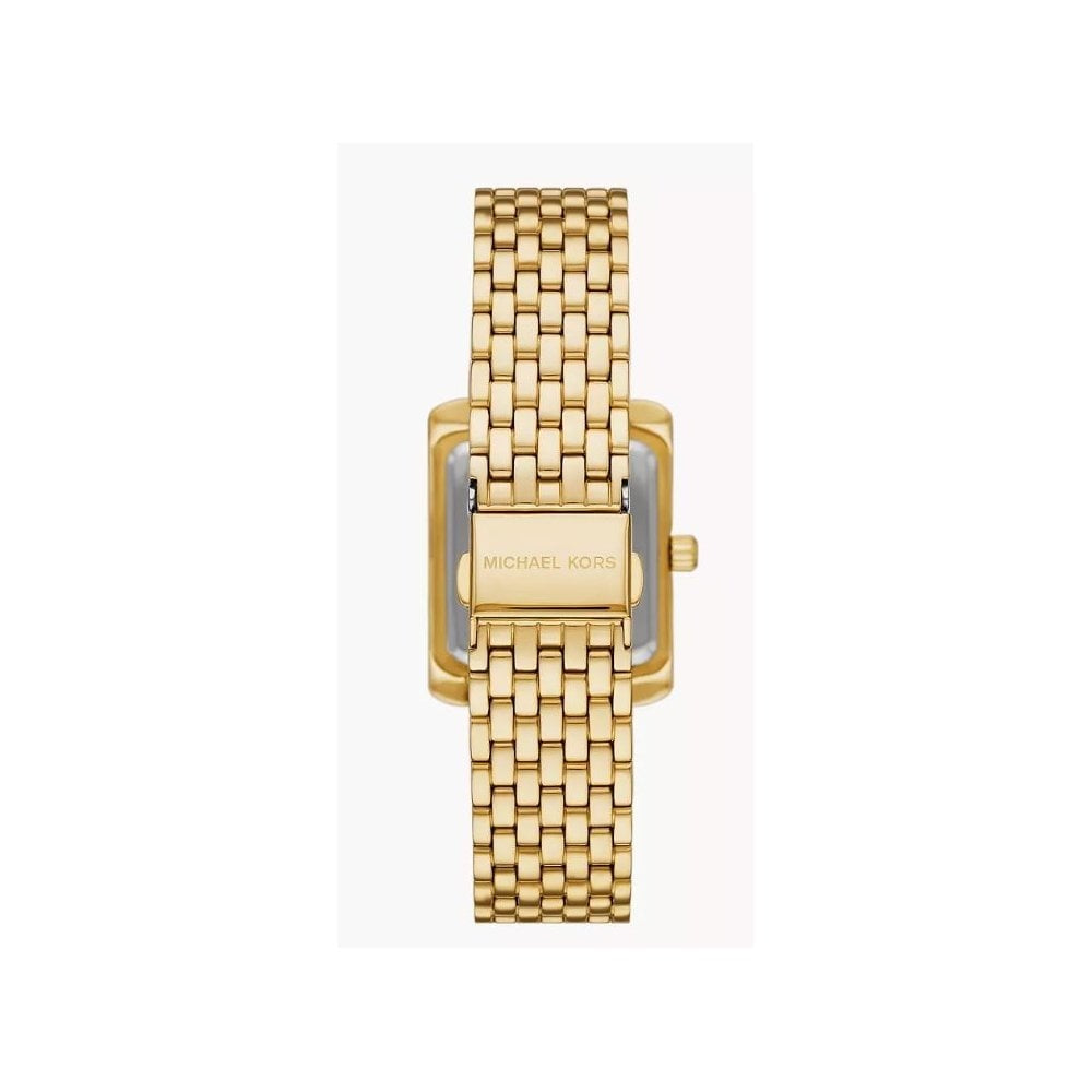 Michael Kors Emery, Three-Hand, Olive Green Dial, Ladies Gold-Tone Stainless Steel Watch