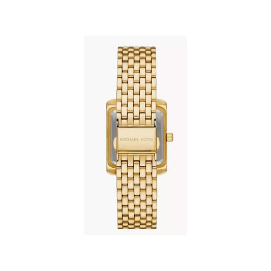 Michael Kors Emery, Three-Hand, Olive Green Dial, Ladies Gold-Tone Stainless Steel Watch