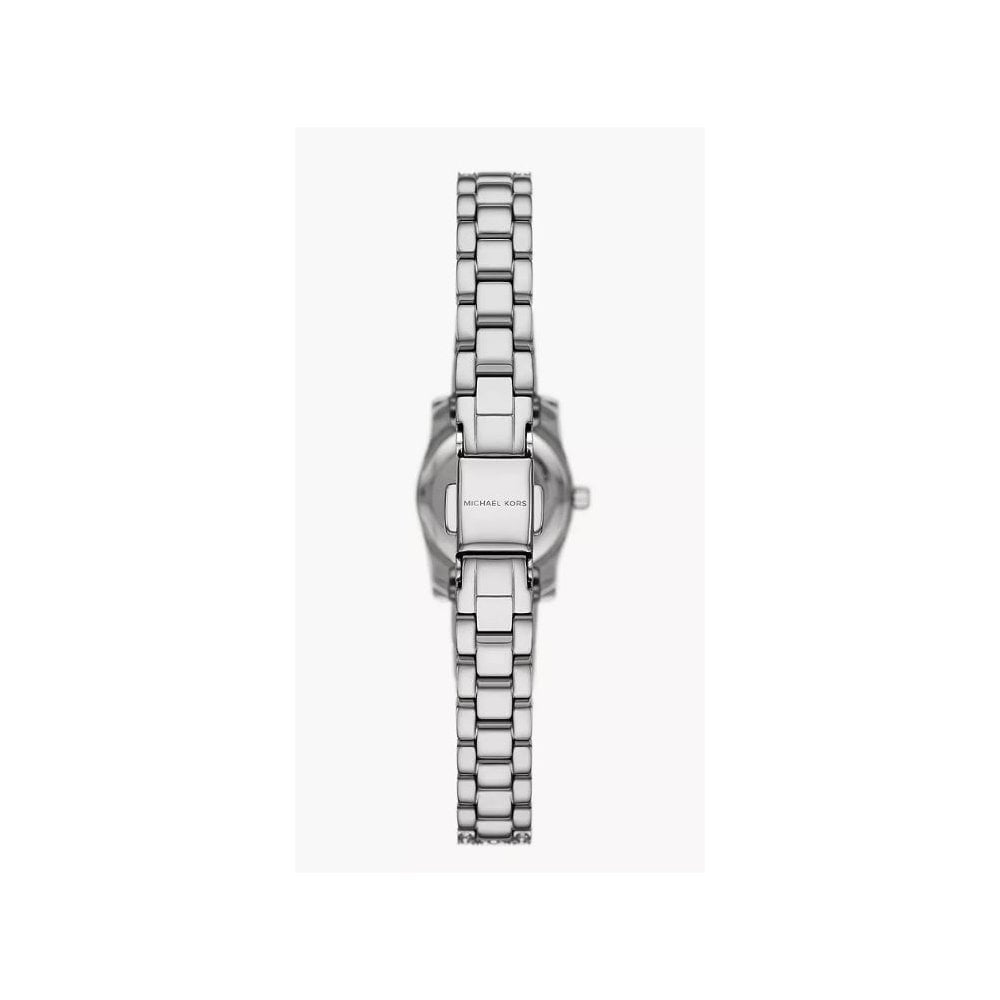 Michael Kors Lexington, Cubic Zirconia, Three-Hand. Ladies Stainless Steel Watch