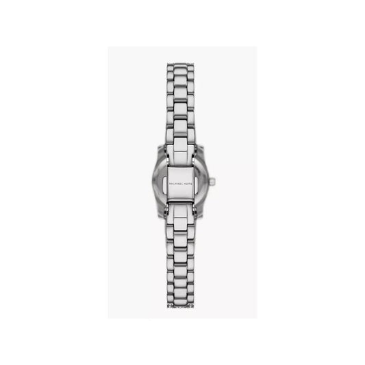 Michael Kors Lexington, Cubic Zirconia, Three-Hand. Ladies Stainless Steel Watch