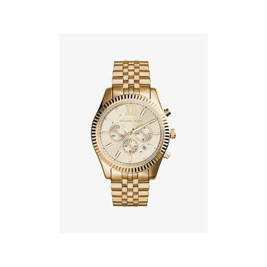 Michael Kors Lexington Gold-Tone Stainless Steel Watch