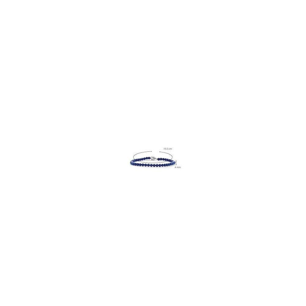 Milano Sterling Silver dark blue bracelet