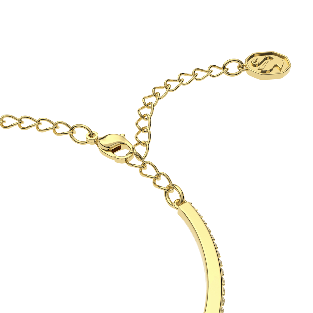 Millenia bangle Octagon cut, Yellow, Gold-tone plated