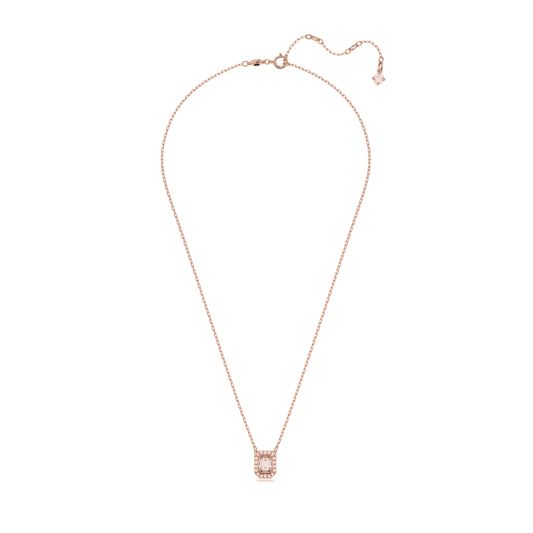 Millenia necklace Octagon cut, Purple, Rose gold-tone plated