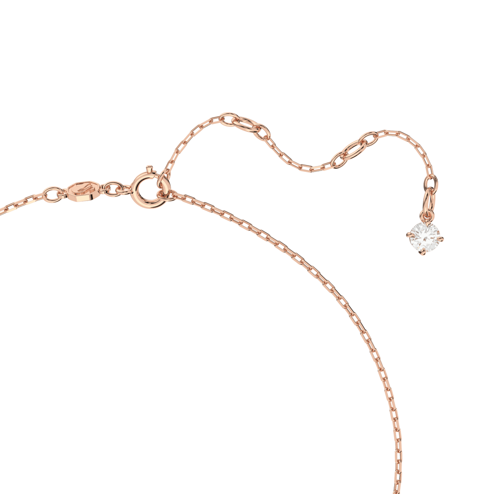 Millenia necklace Octagon cut, Purple, Rose gold-tone plated