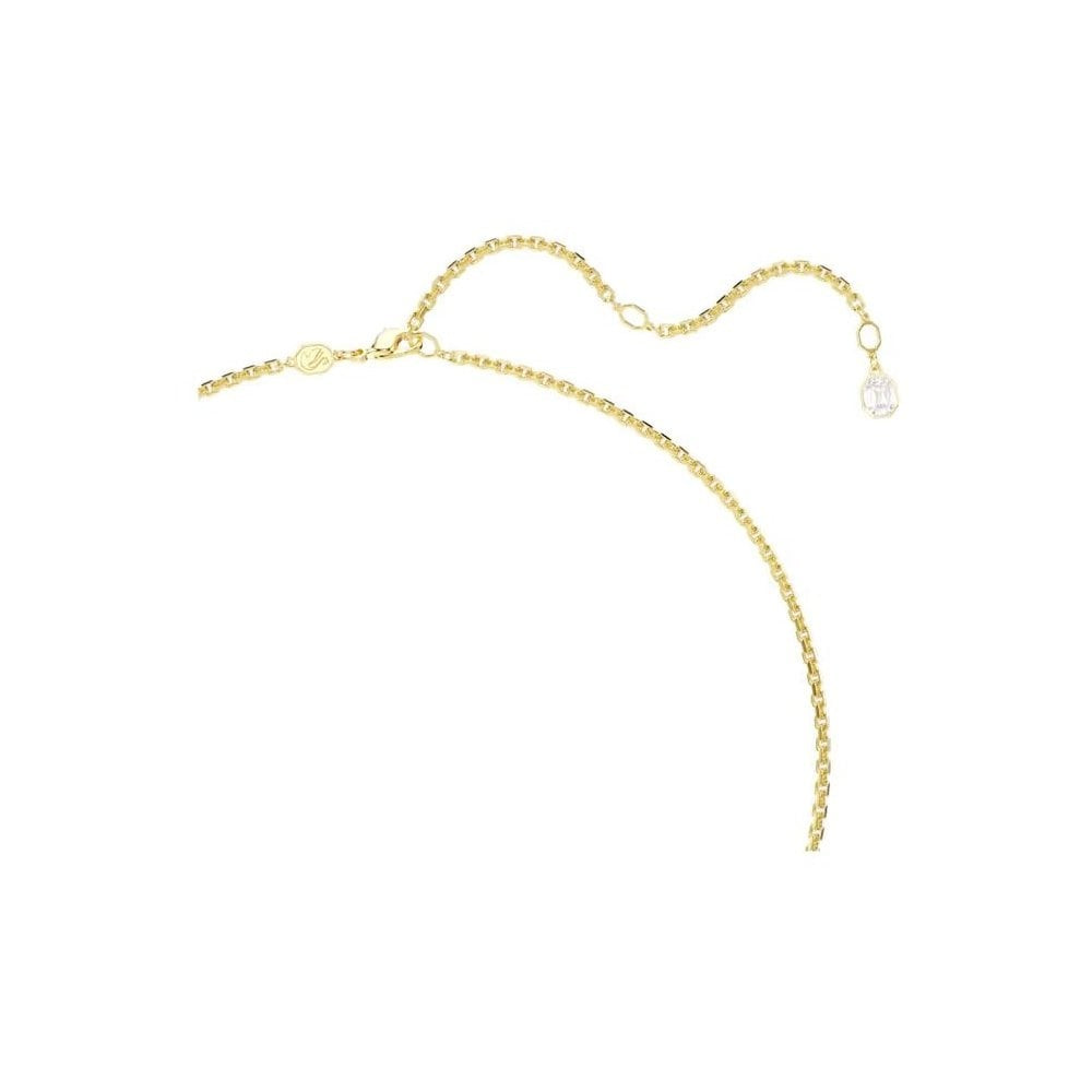 Millenia pendant Octagon cut, Caramel, Gold-tone plated