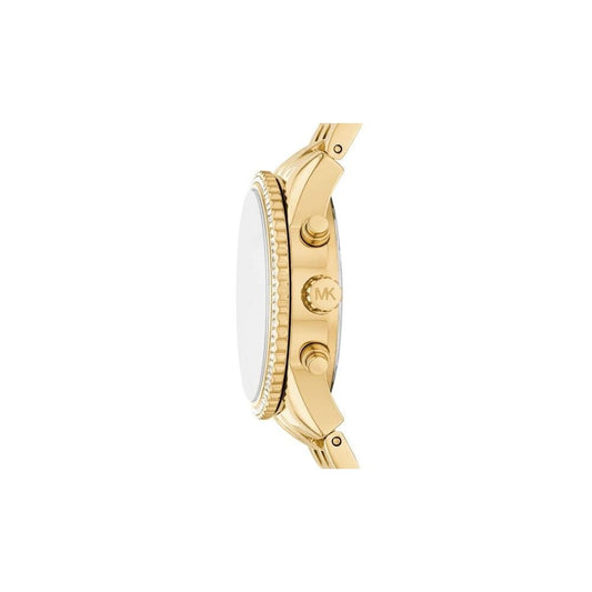 Mini Ritz, Chronograph, Pavé, Ladies Gold-Tone Watch