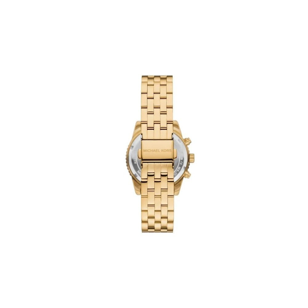 Mini Ritz, Chronograph, Pavé, Ladies Gold-Tone Watch