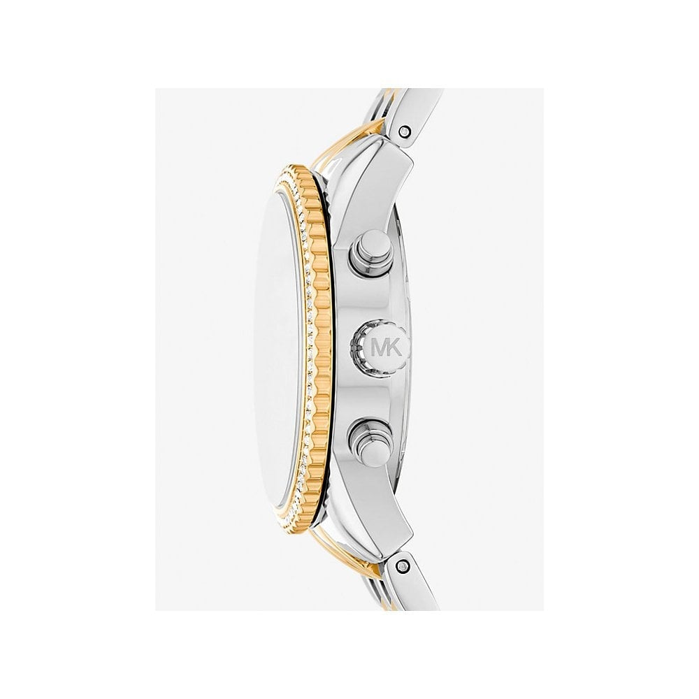 Mini Ritz, Chronograph, Pavé, Ladies Two-Tone Stainless Steel Watch