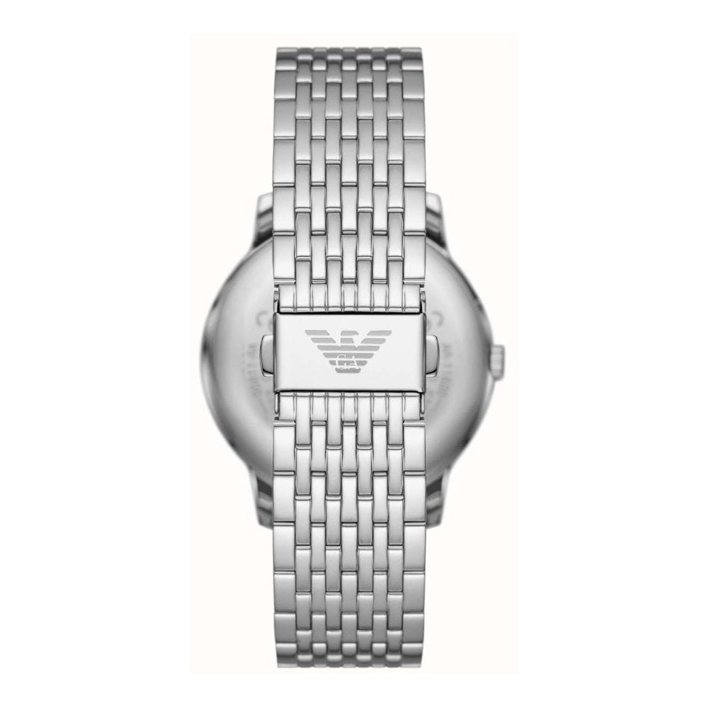 Minimalist, Black Dial Gents Stainless Steel Watch